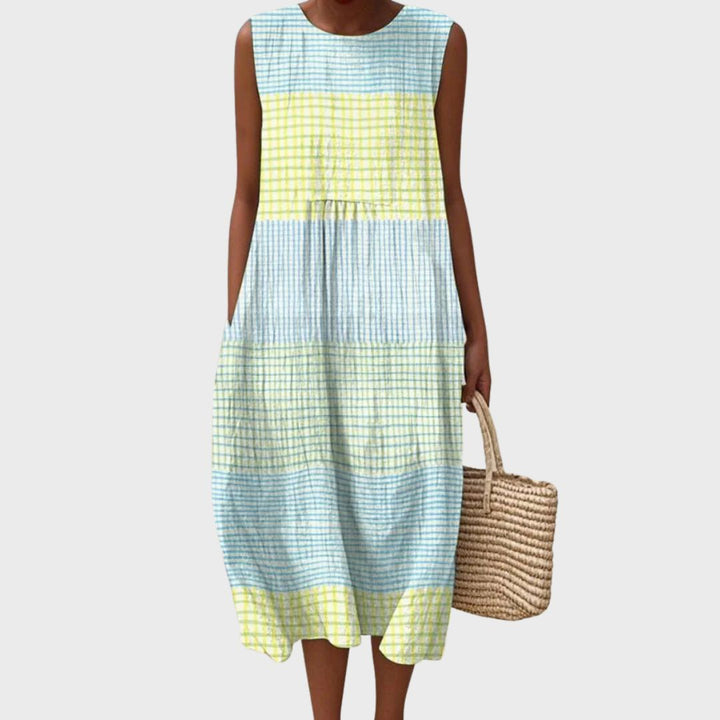Larsson | Women's Comfortable Relaxed-Fit Knee-Length Dress with Flowing Cut