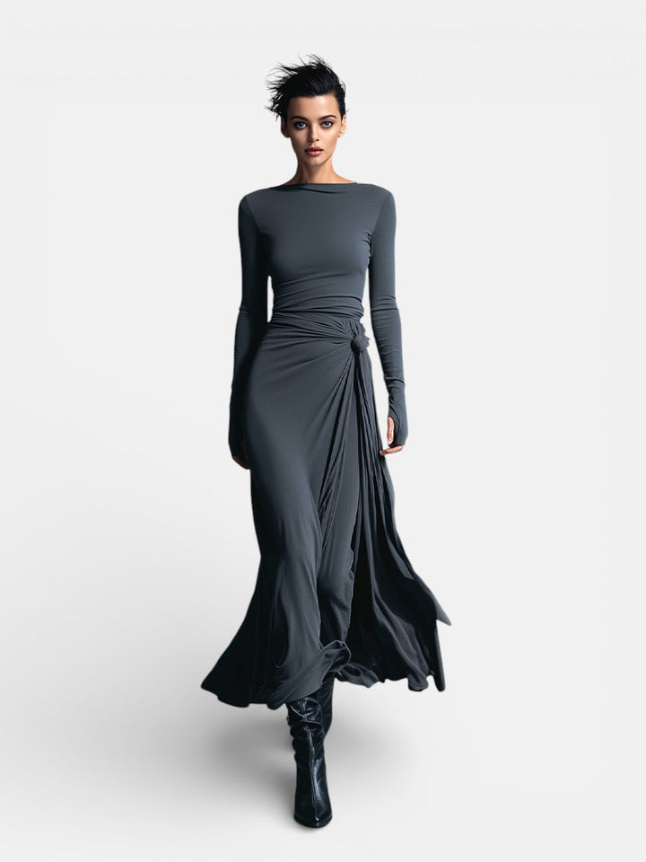 NAIARA ❘ MAXI DRESS WITH SIDE KNOT