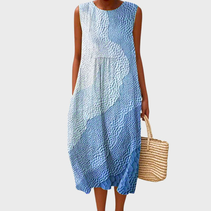 Larsson | Women's Comfortable Relaxed-Fit Knee-Length Dress with Flowing Cut