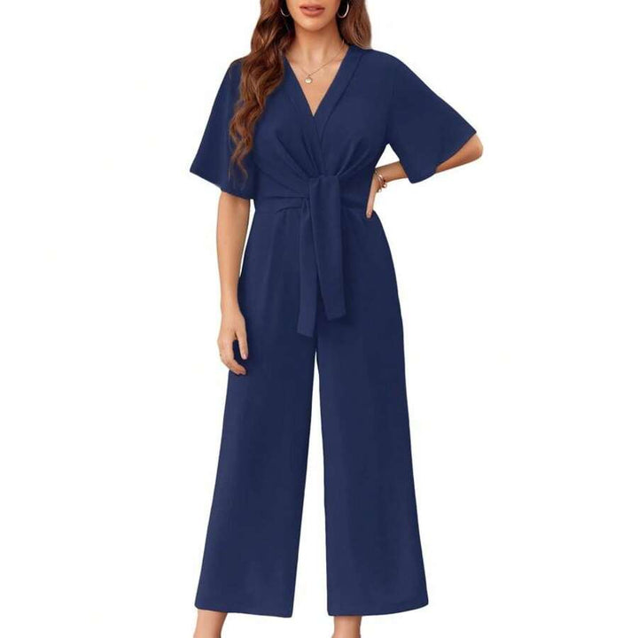 GABRIELLA™ - Elegant Spring Tie Knot Jumpsuits