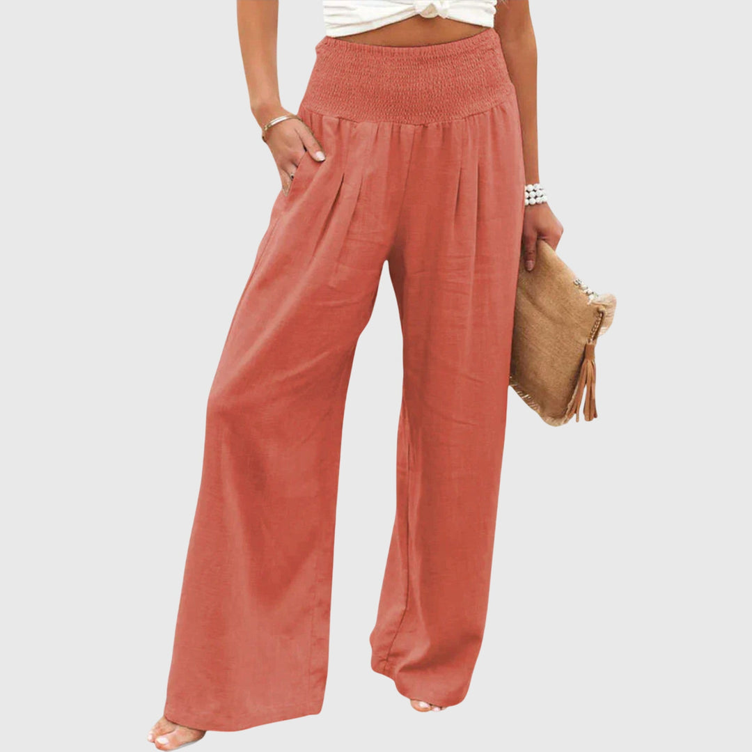 Julie | Women's Wide-Leg Flowing-Fit Pants for Office and Everyday