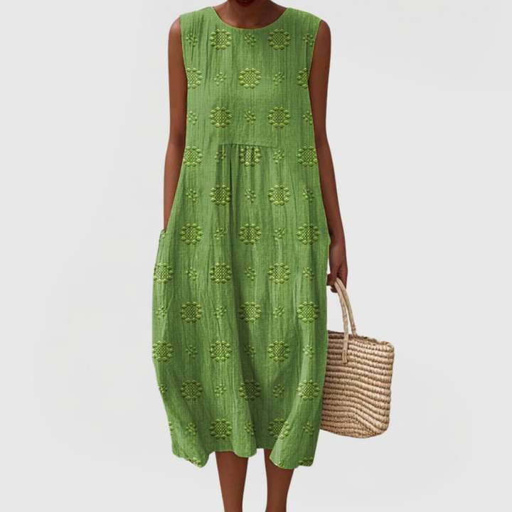 Teresa | Women's Sleeveless Tummy-Control Dress With Hidden Side Pockets