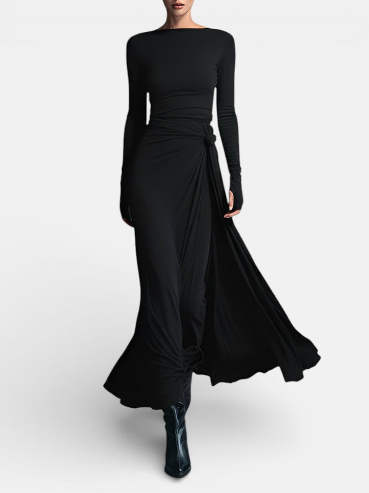 NAIARA ❘ MAXI DRESS WITH SIDE KNOT