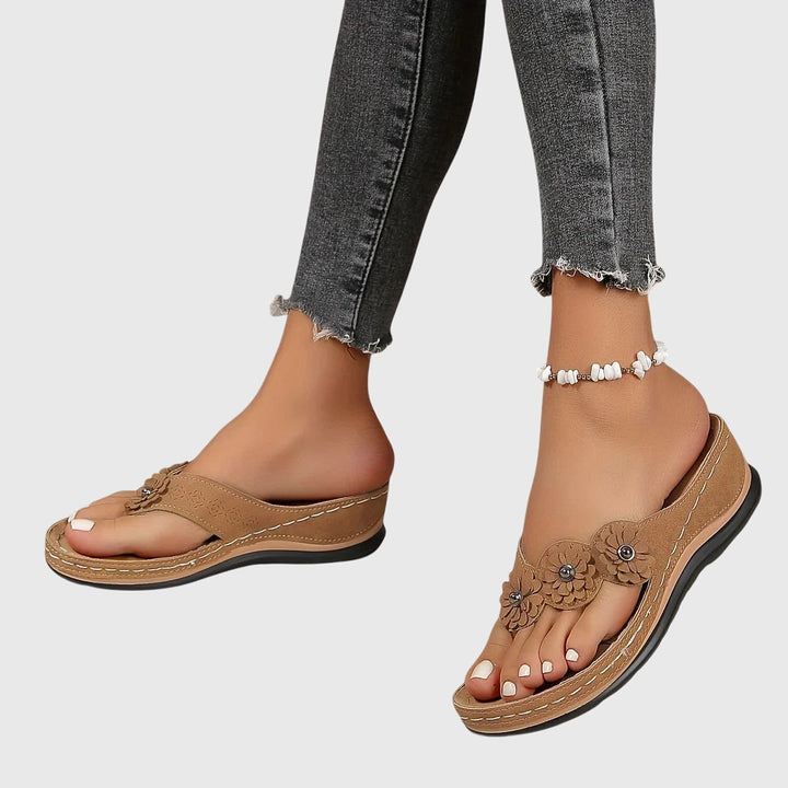 Alexis | Women's Orthopedic Arch-Support Flip Flops with Shock Absorption