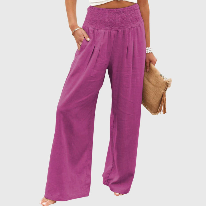 Julie | Women's Wide-Leg Flowing-Fit Pants for Office and Everyday