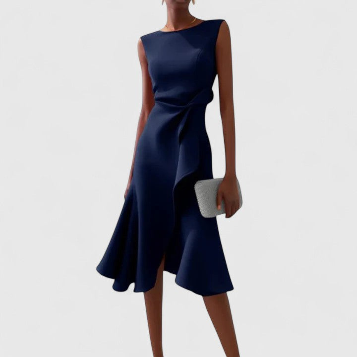Mish | Women's Asymmetrical Draped Dress for Special Occasions