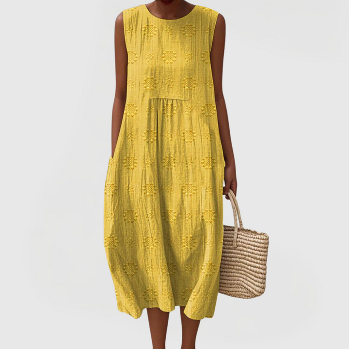 Teresa | Women's Sleeveless Tummy-Control Dress With Hidden Side Pockets