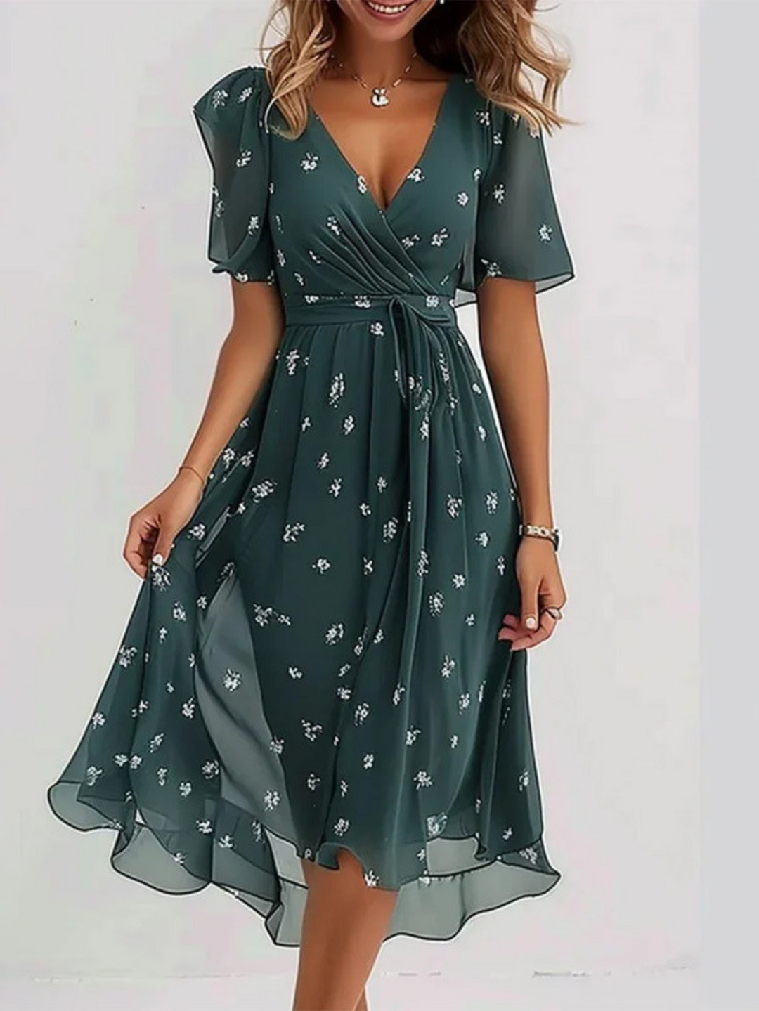 Matilda | Women's Relaxed-Fit Boho Dress With Belly Cover