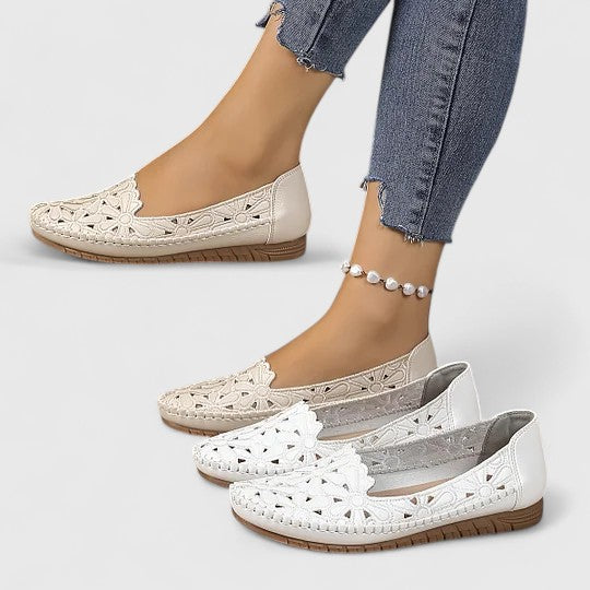 Riva | Women's Slip-On Closed-Toe Sandals with Cushioned Flat Sole