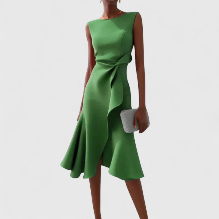 Mish | Women's Asymmetrical Draped Dress for Special Occasions