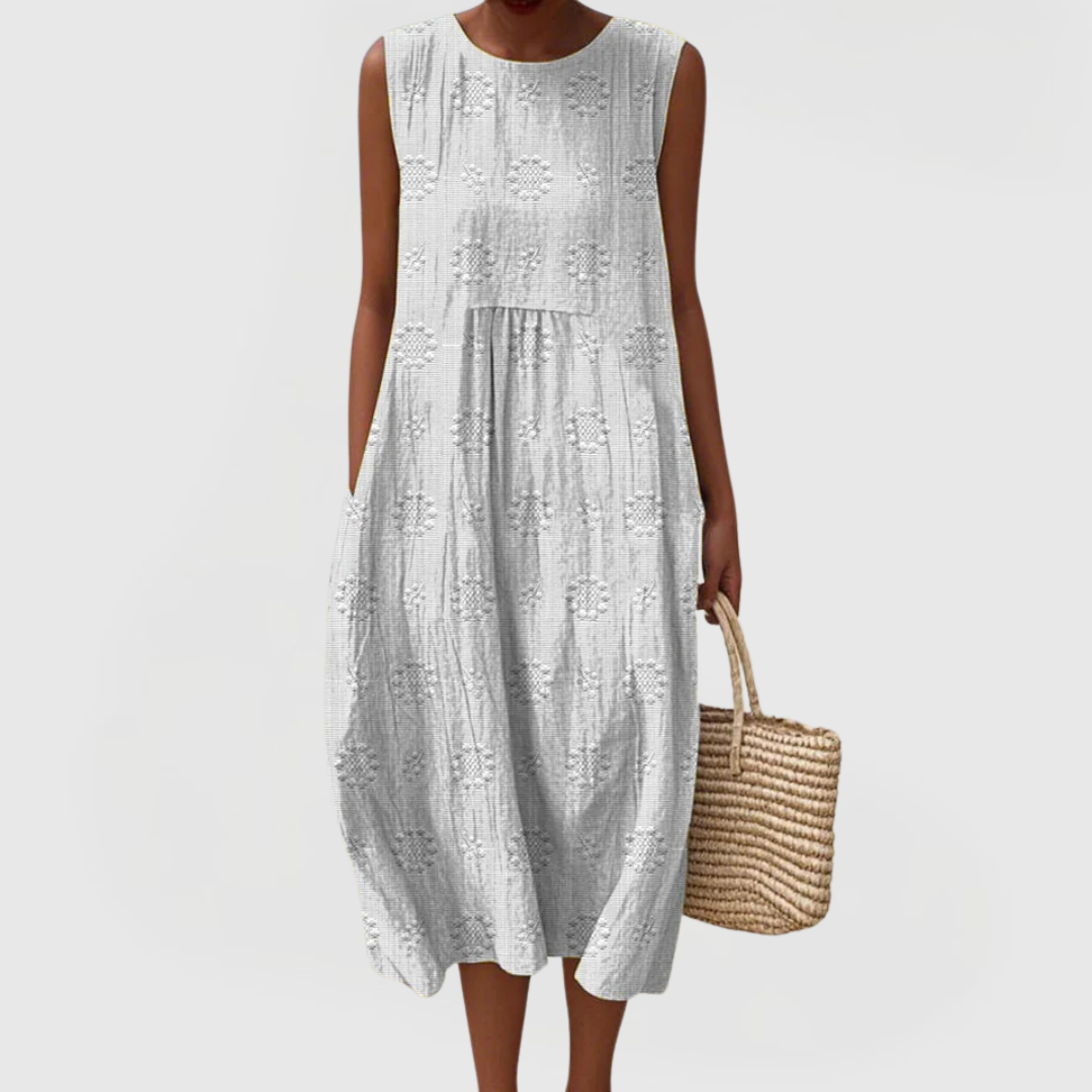 Teresa | Women's Sleeveless Tummy-Control Dress With Hidden Side Pockets
