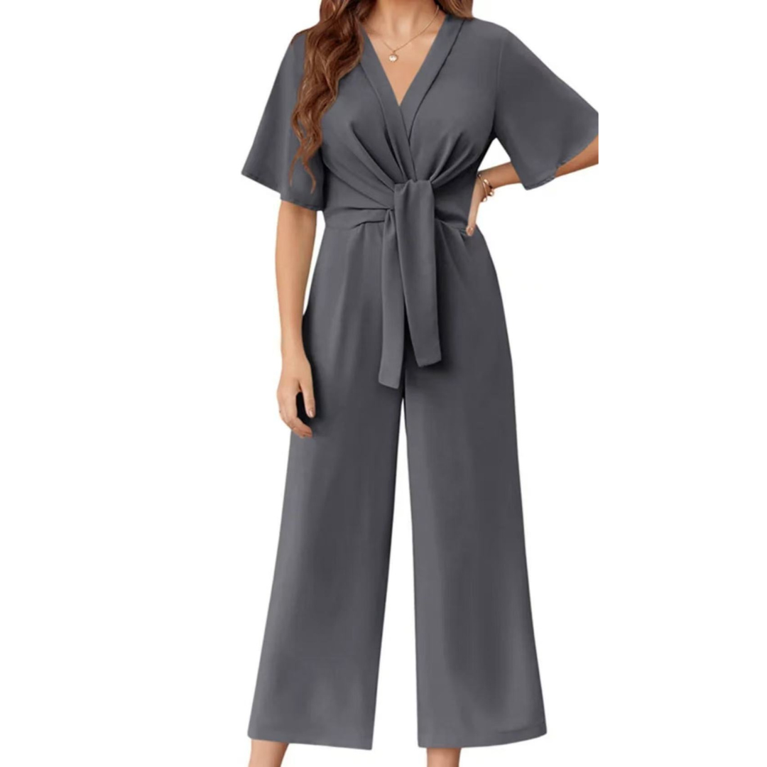 GABRIELLA™ - Elegant Spring Tie Knot Jumpsuits