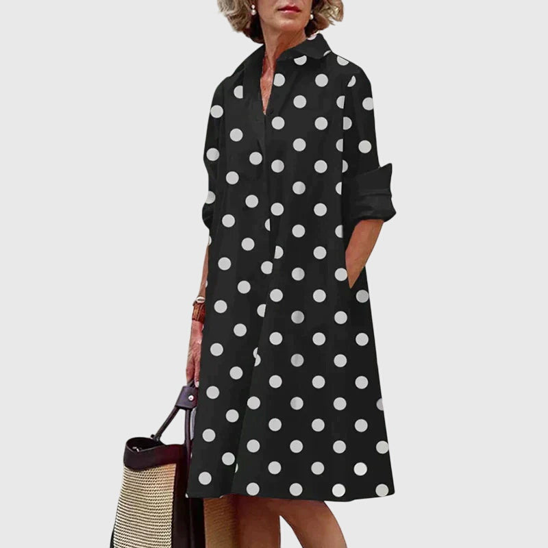 Paige | Women's Relaxed-Fit Flowing Casual Dress With Pockets