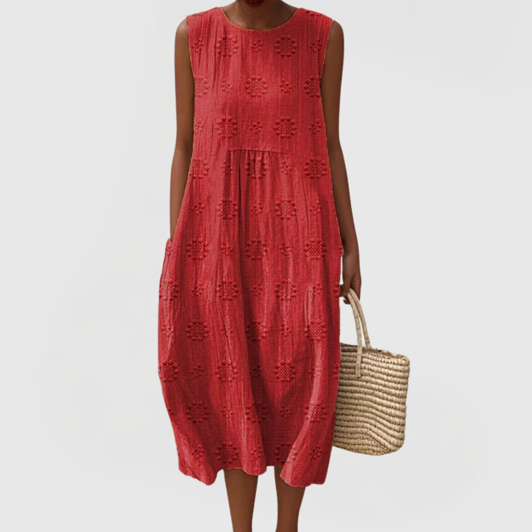 Teresa | Women's Sleeveless Tummy-Control Dress With Hidden Side Pockets