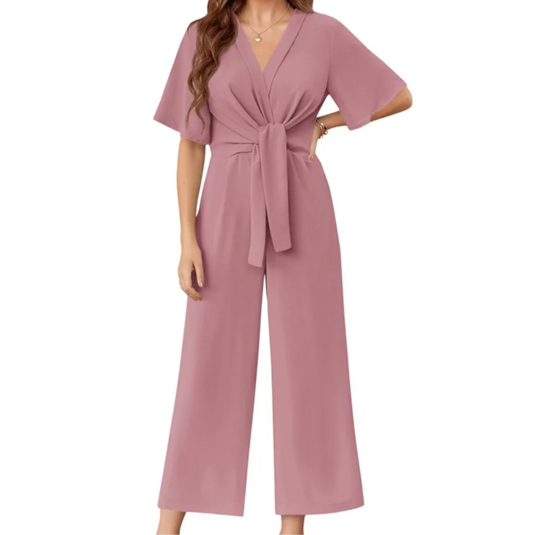 GABRIELLA™ - Elegant Spring Tie Knot Jumpsuits
