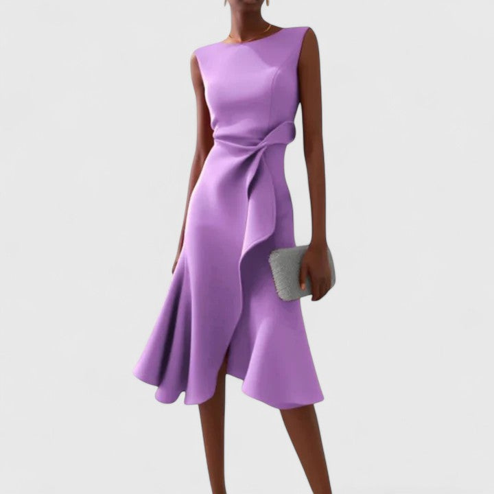 Mish | Women's Asymmetrical Draped Dress for Special Occasions