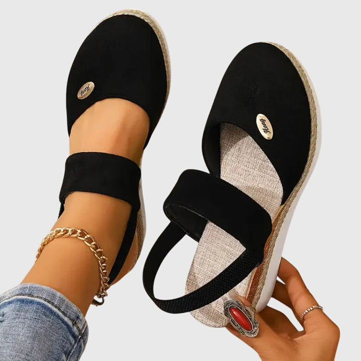 Harriet | Women's Cushioned Orthopedic Sandals with Wide Heel Base