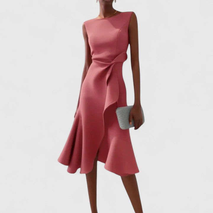 Mish | Women's Asymmetrical Draped Dress for Special Occasions