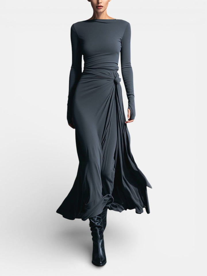 NAIARA ❘ MAXI DRESS WITH SIDE KNOT