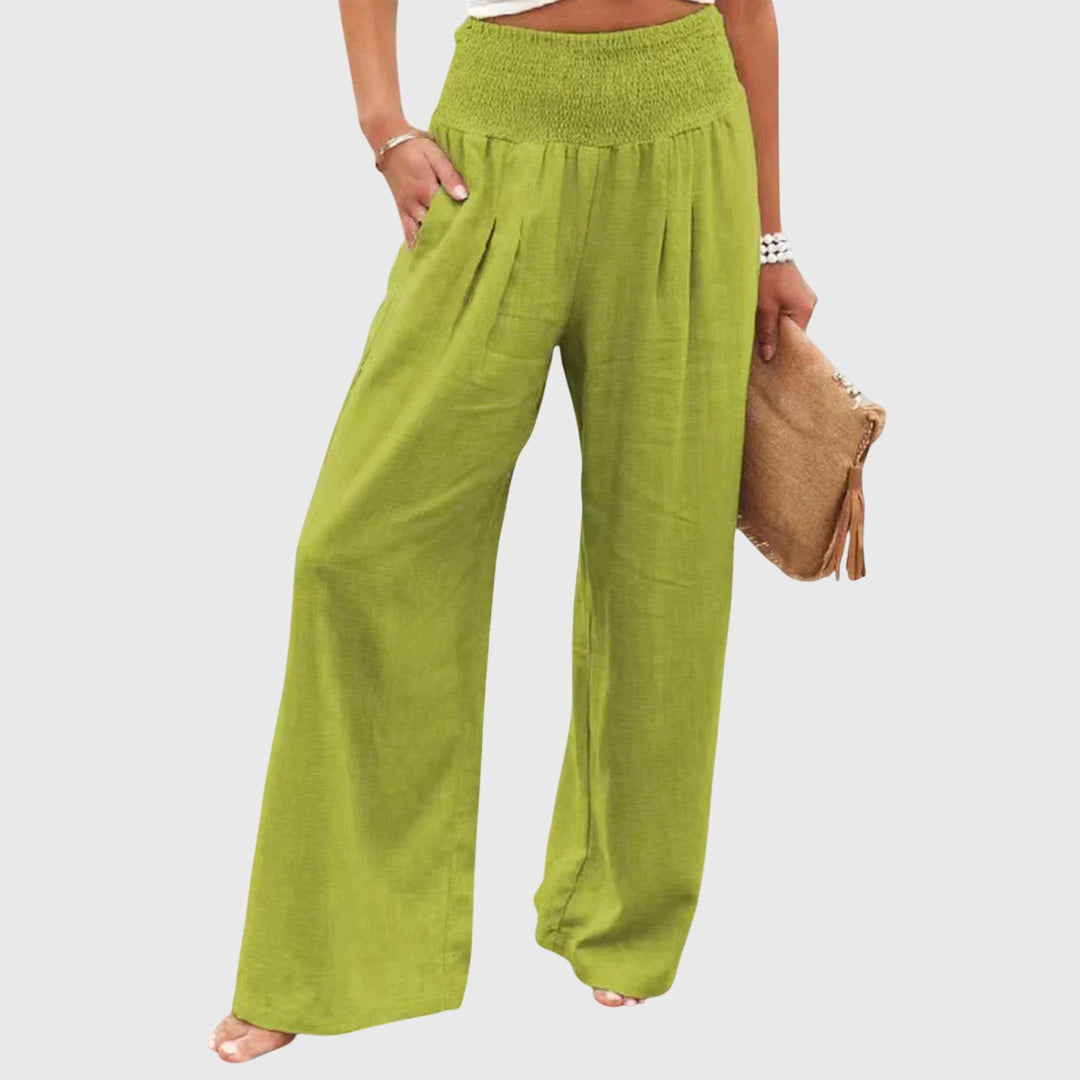 Julie | Women's Wide-Leg Flowing-Fit Pants for Office and Everyday