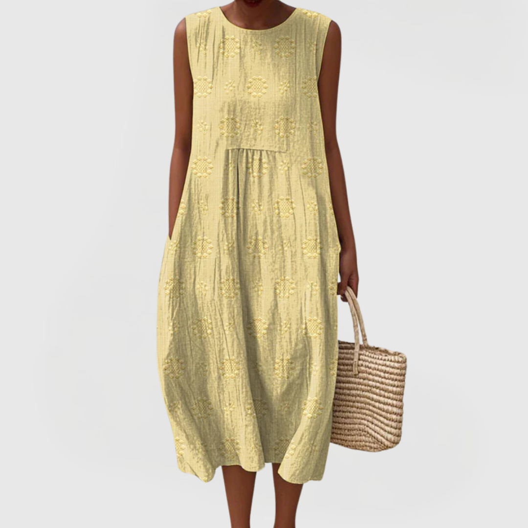 Teresa | Women's Sleeveless Tummy-Control Dress With Hidden Side Pockets