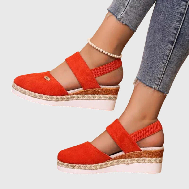 Harriet | Women's Cushioned Orthopedic Sandals with Wide Heel Base