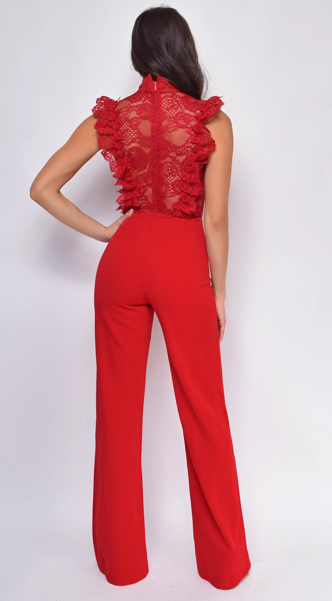 Vanna - Crochet Flared leg Jumpsuit