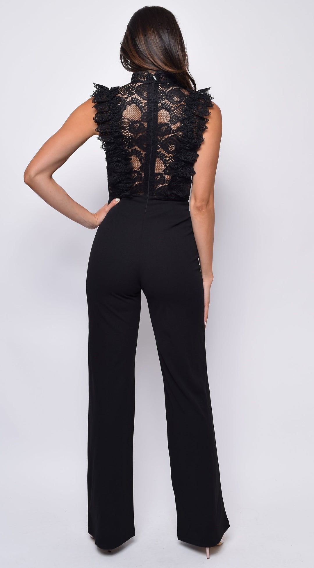 Vanna - Crochet Flared leg Jumpsuit