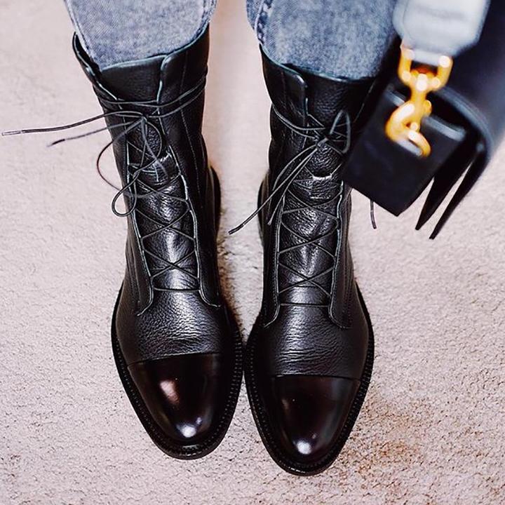 Lisa | Women's Comfortable Leather Boots with Cushioned Interior and Sturdy Sole