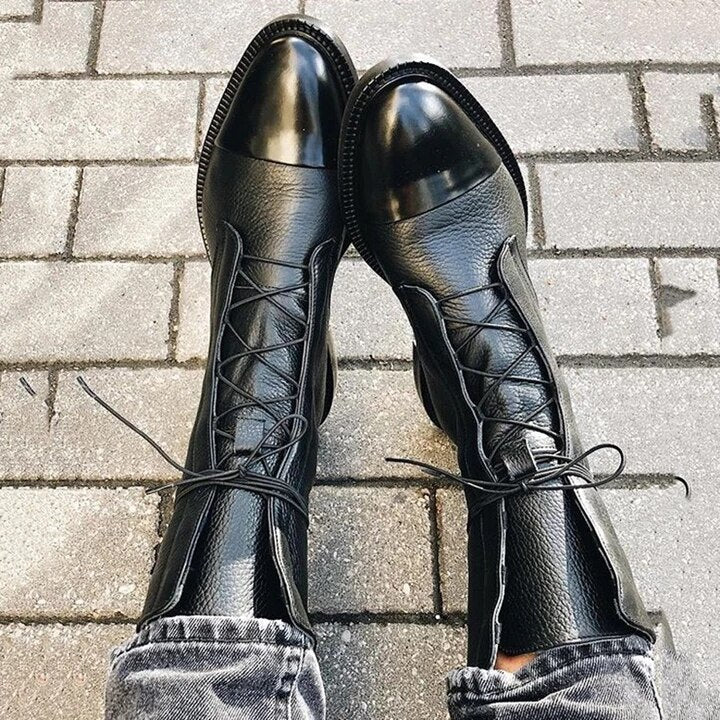 Lisa | Women's Comfortable Leather Boots with Cushioned Interior and Sturdy Sole