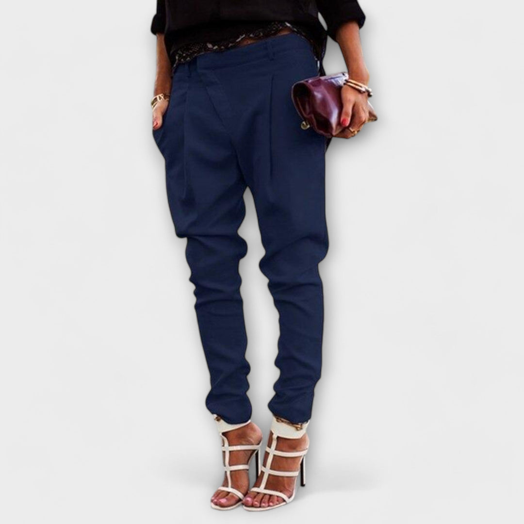 Mira | Women's Elegant Trousers with Elastic Waistband and Flattering Cut