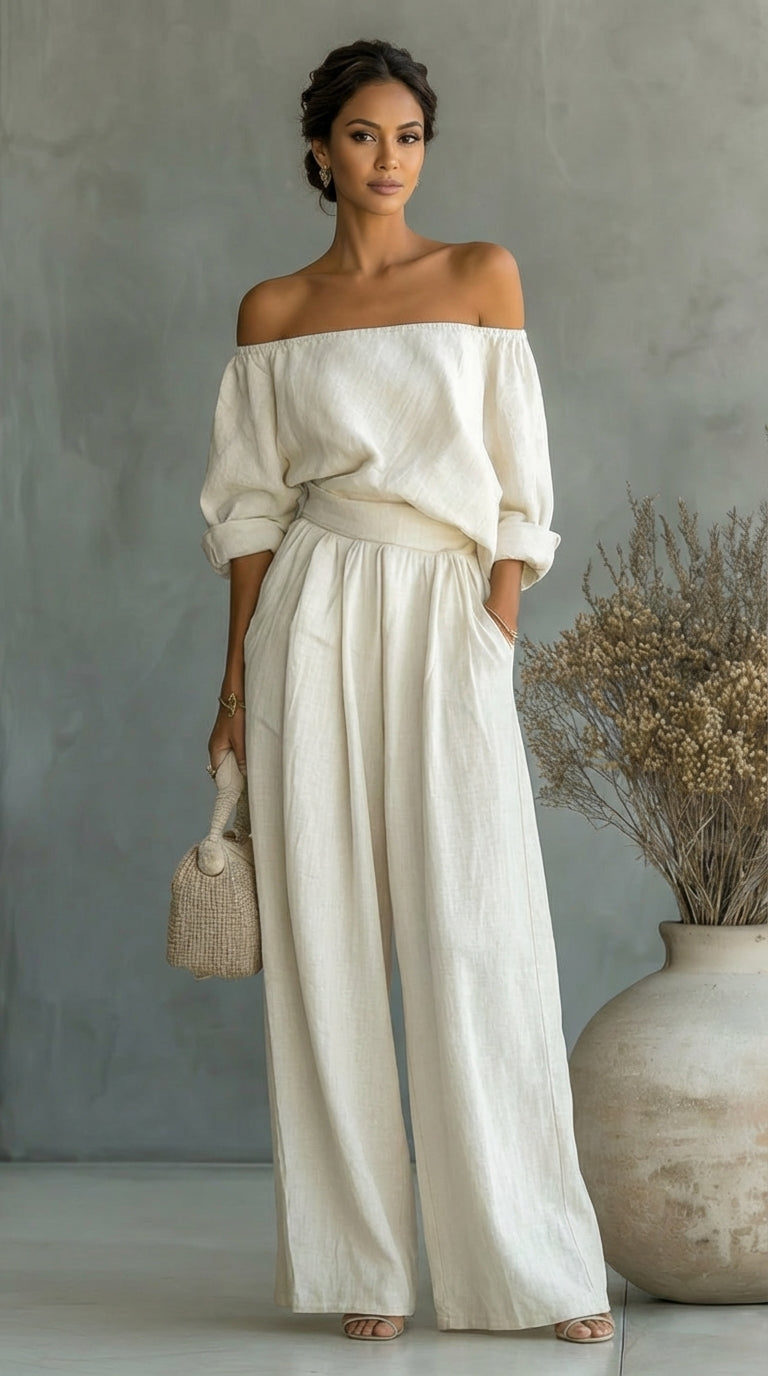 Liliána™ – Exclusive linen-effect set for a stylish summer