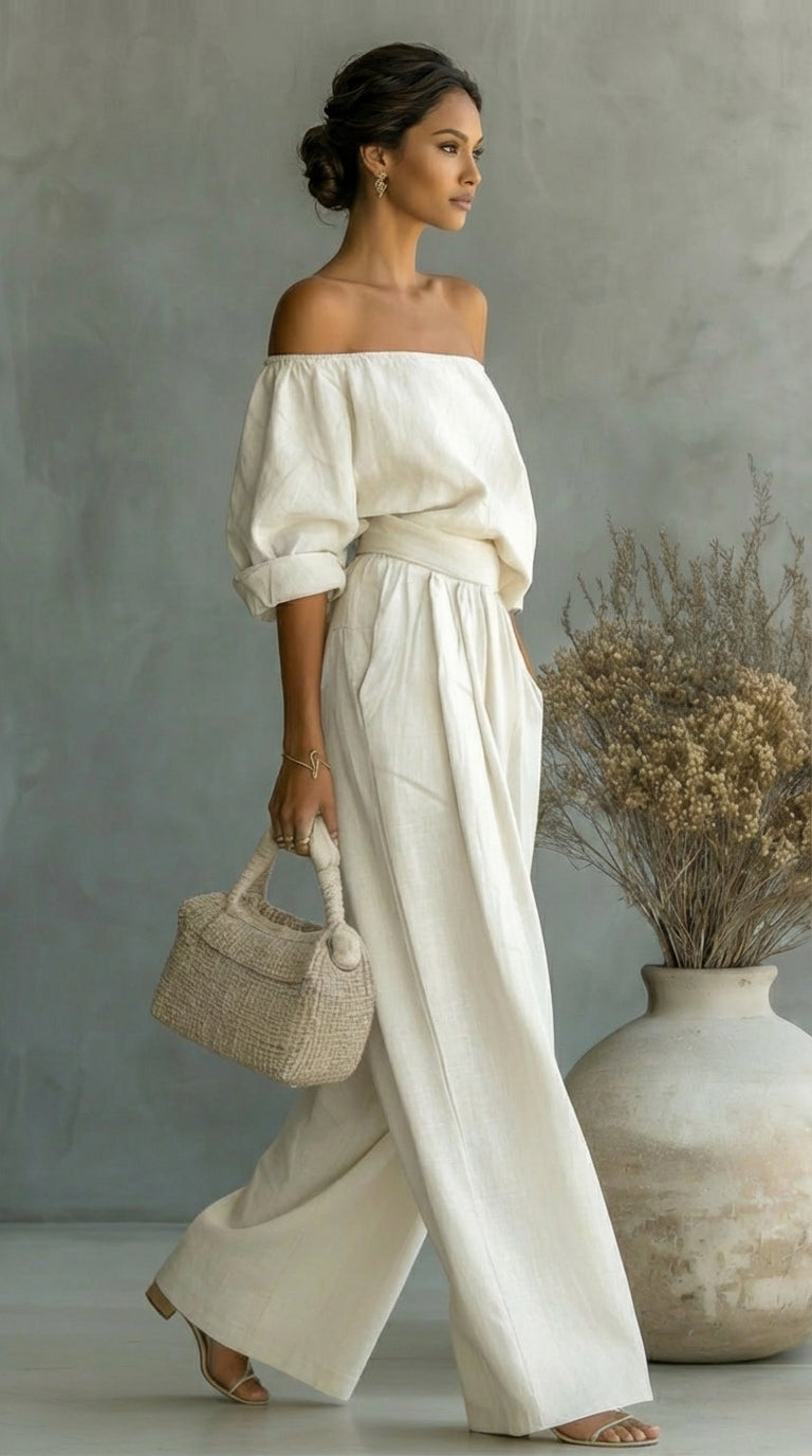 Liliána™ – Exclusive linen-effect set for a stylish summer
