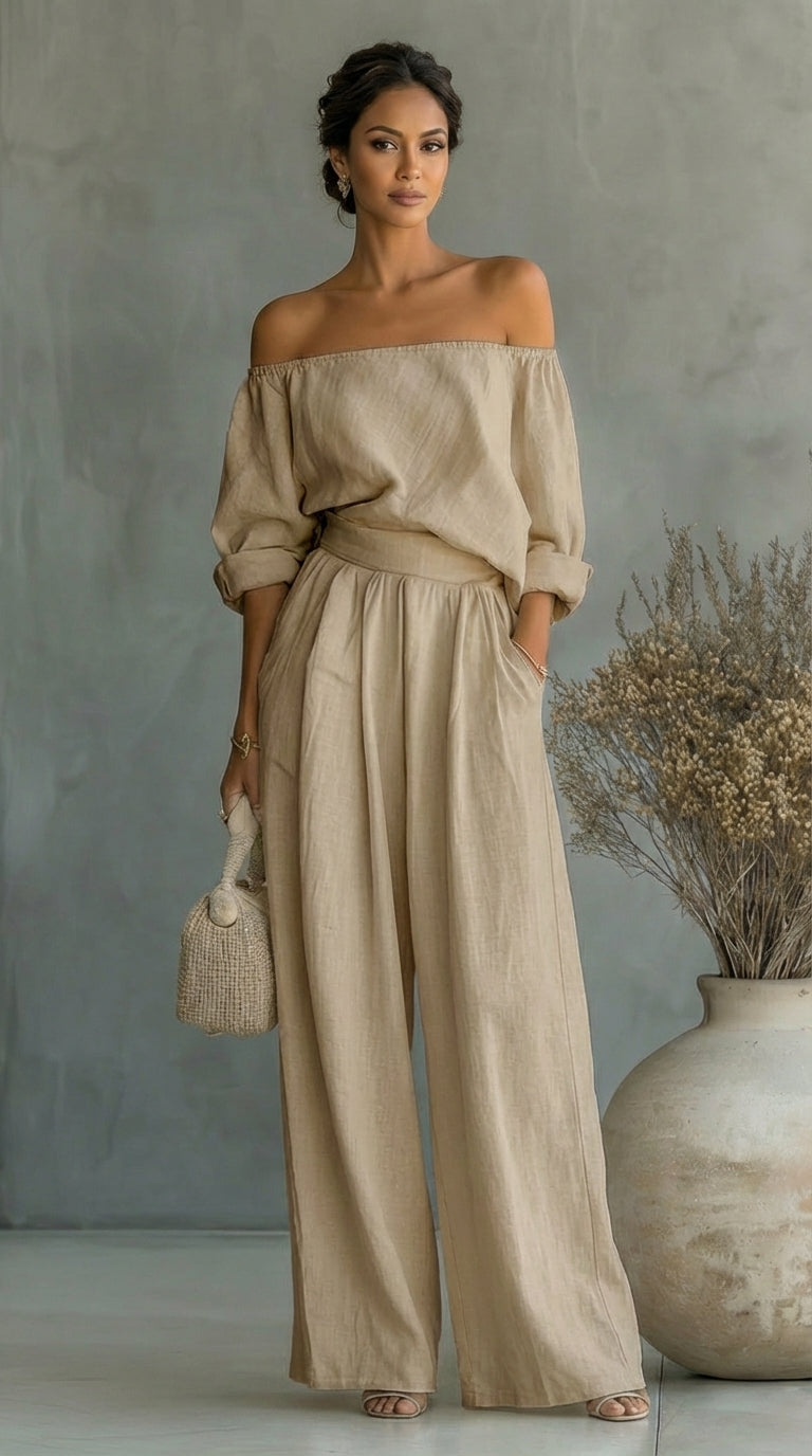 Liliána™ – Exclusive linen-effect set for a stylish summer