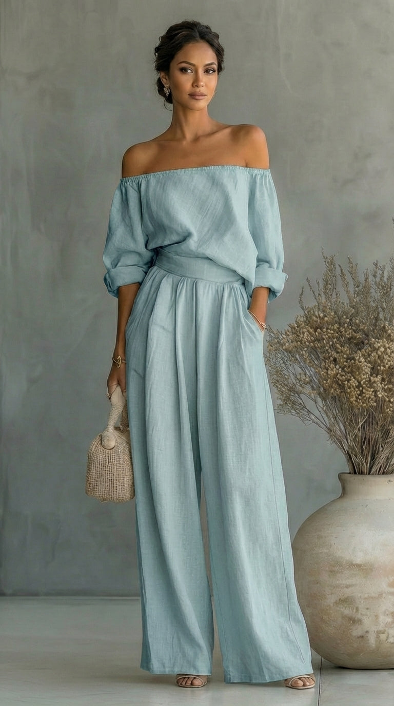 Liliána™ – Exclusive linen-effect set for a stylish summer