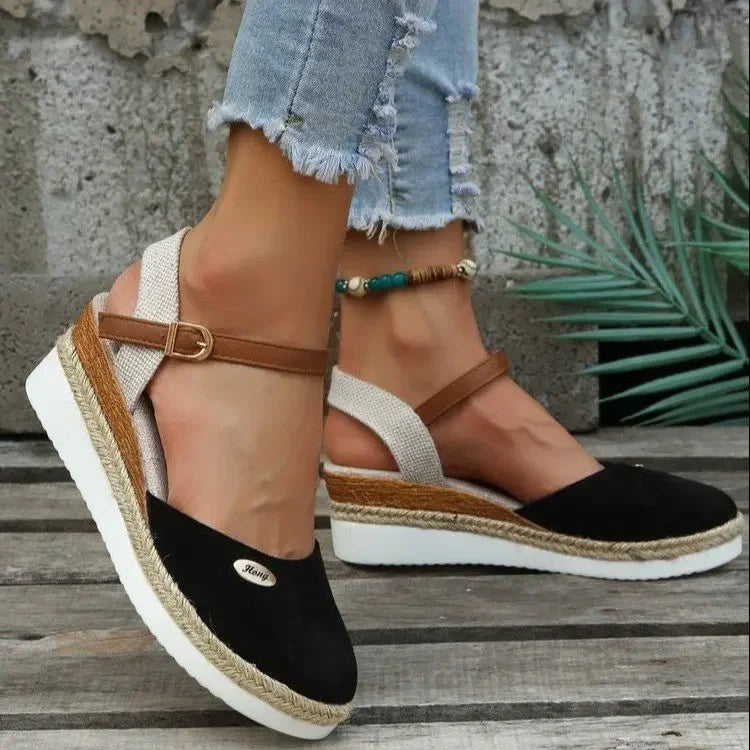 Zara | Women's Rope High Heel Sandals with Non-Slip Stability+ Sole