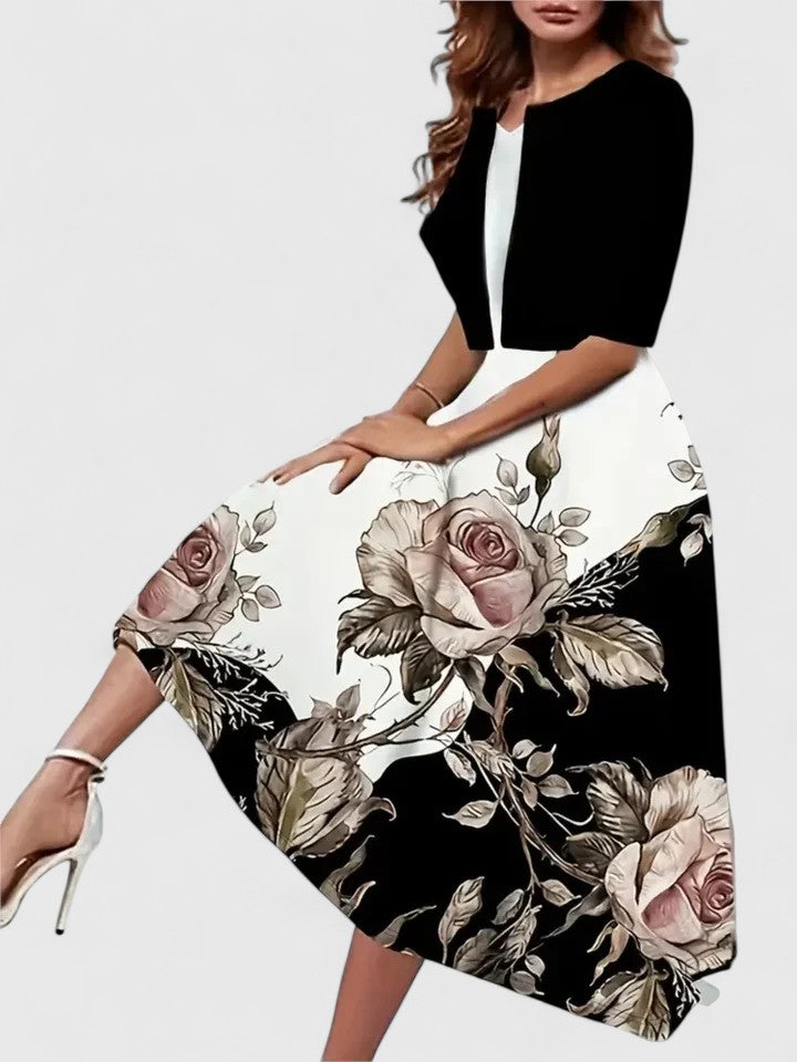 Chantal | Women's Tailored-Fit Midi Dress with Matching Top