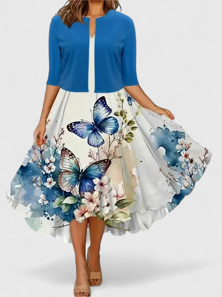 Chantal | Women's Tailored-Fit Midi Dress with Matching Top