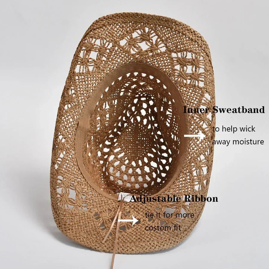 Aurelin | Women's Flexible-Brim Sun Hat with Shell Trim and Adjustable Ribbon
