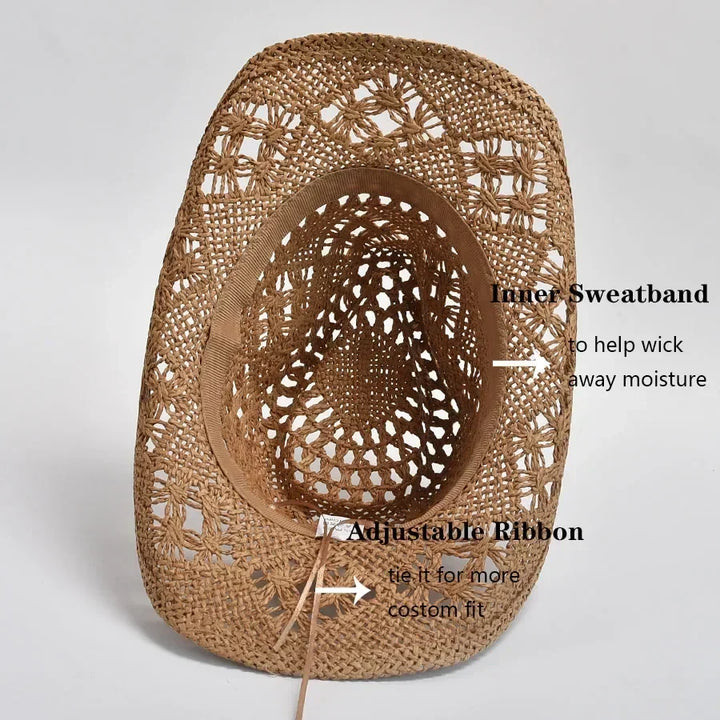 Aurelin | Women's Flexible-Brim Sun Hat with Shell Trim and Adjustable Ribbon