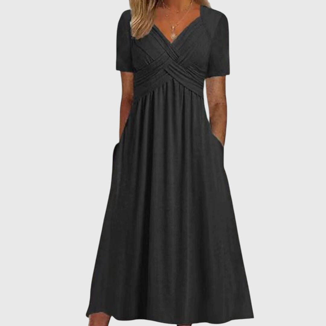 Amanda | Women's Tummy-Coverage Tailored Dress for Formal Occasions