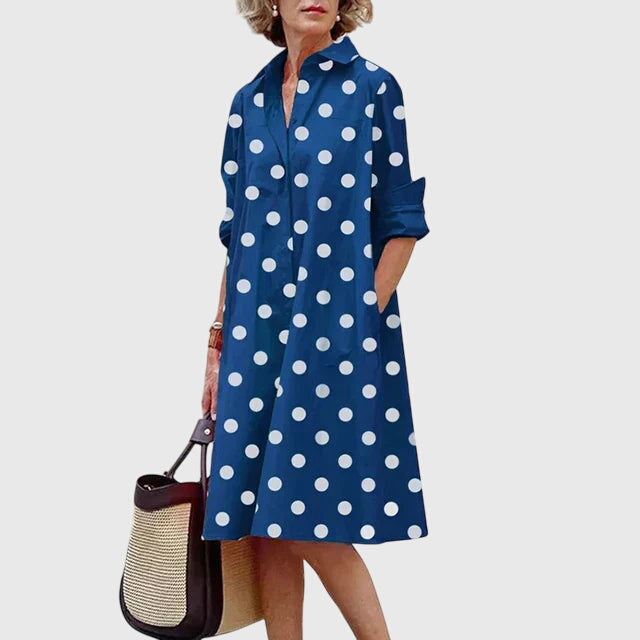 Paige | Women's Relaxed-Fit Flowing Casual Dress With Pockets