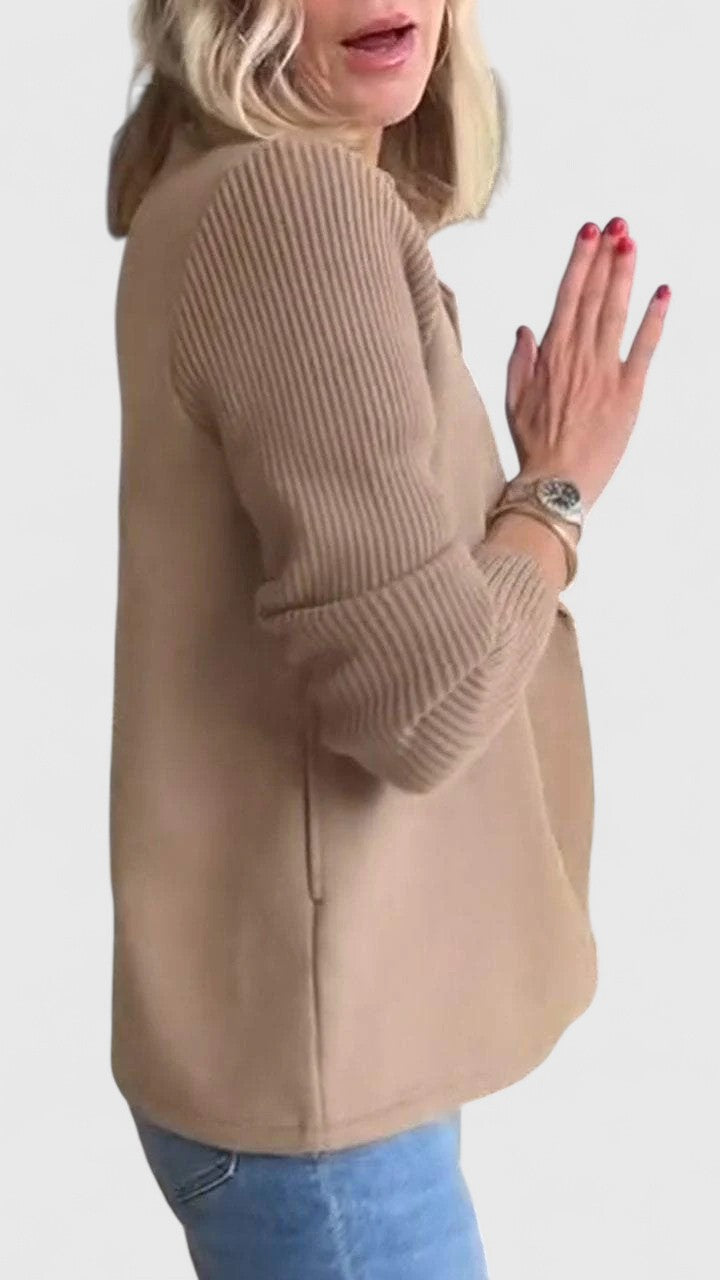 Winslet | Women's Double-Breasted Tailored Blazer with Contrast Sleeves