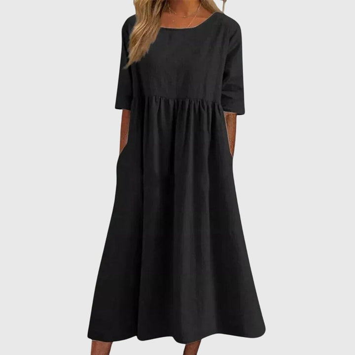Haisley | Women's Elegant Short-Sleeved Dress with Flattering Fit