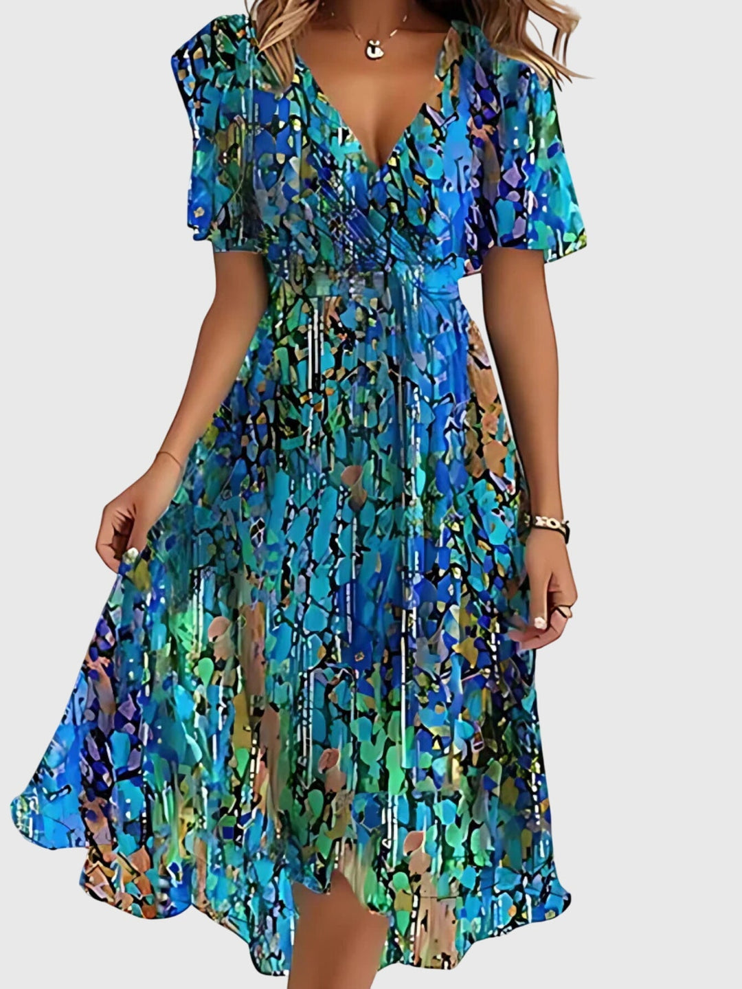 Matilda | Women's Relaxed-Fit Boho Dress With Belly Cover