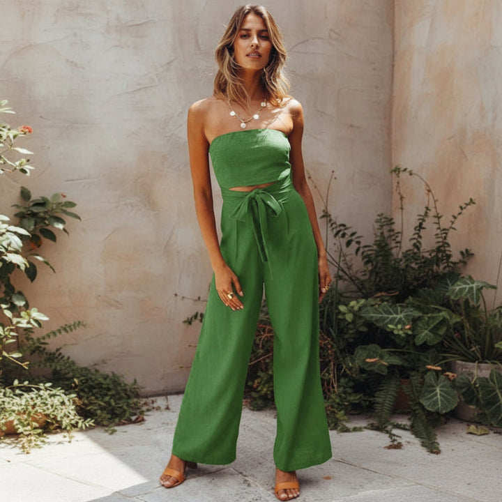 Bohemian Backless Rompers Jumpsuit