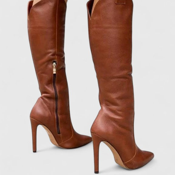 Melorynn | Women's Orthopedic Pointed-Toe Boots with Side Zipper and Cushioned Insole