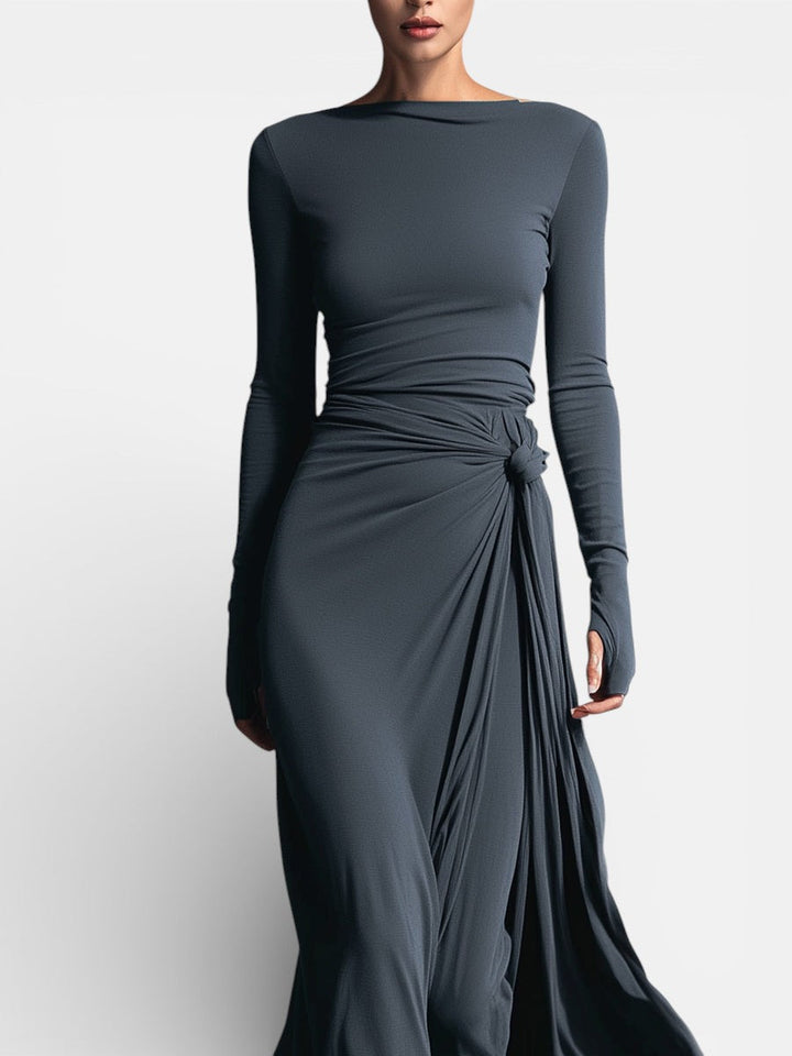 NAIARA ❘ MAXI DRESS WITH SIDE KNOT
