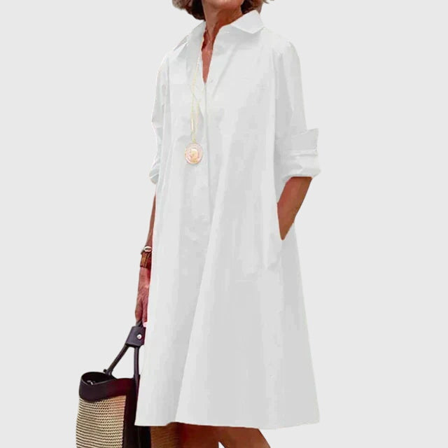 Paige | Women's Relaxed-Fit Flowing Casual Dress With Pockets