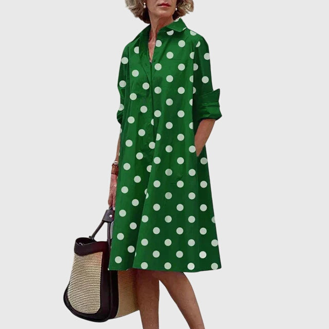 Paige | Women's Relaxed-Fit Flowing Casual Dress With Pockets